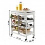 Mueble Auxiliar de Cocina c/ 2 Cajones