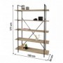 Estantería Auxiliar c/ 5 Niveles Country Side 177cm