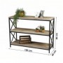 Mueble de Recibidor c/ 3 Estantes Factory