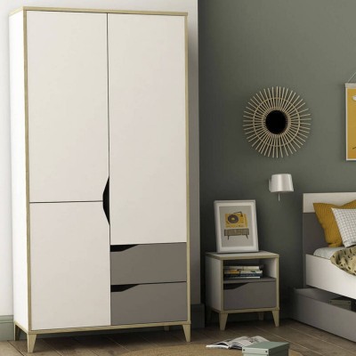 Armario 3 Puertas + 2 Cajones Genius