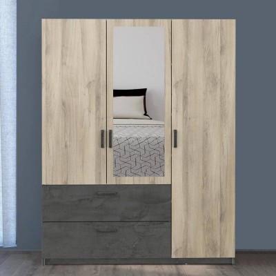 Armario 3 Puertas Batientes + 2 Cajones Ready 2