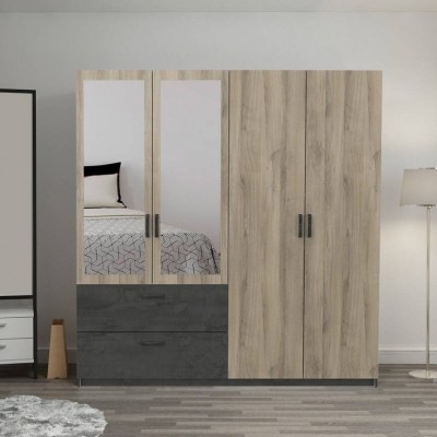 Armario 4 Puertas Batientes + 2 Cajones Ready 2