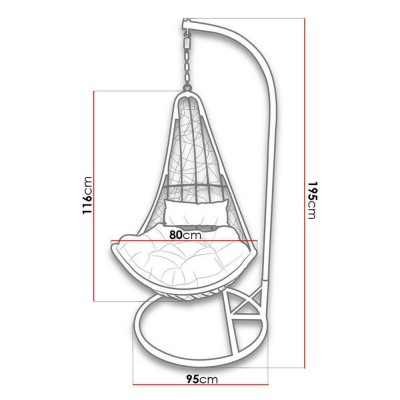 Silla Colgante de Jardin Boho