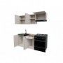Pack Cocina Mela 120cm (Oak Sonoma/Petra Beige) c/ Encimera (c/ Envio GRÁTIS)