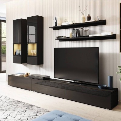 Mueble de Salón Completo Athens (c/ Luz Led)