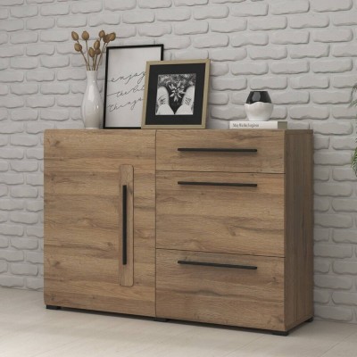 Aparador 1 Puerta + 3 Cajones Tulsa