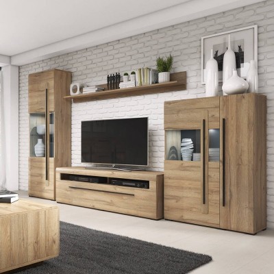 Pack Mueble de Salón Completo Tulsa 2 (c/ Luz LED)