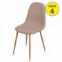Pack de 4 Sillas Oslo (Topo)