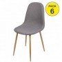 Pack de 6 Sillas Oslo (Gris Oscuro)