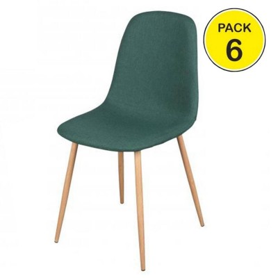 Pack de 6 Cadeiras Oslo (Verde)