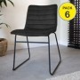 Pack 6 Sillas Brooklyn (Negro)