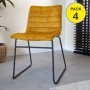 Pack 4 Cadeiras Brooklyn (Mostarda)