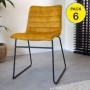 Pack 6 Cadeiras Brooklyn (Mostarda)