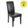 Pack de 4 Sillas Guevara (Negro)