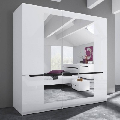 Armario 5 Puertas Batientes c/ Espejo Hektor