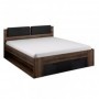 Pack Cama Galaxy (Marron) c/ 2 Mesitas de Noches + Somier (200x180cm)