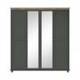 Armario 4 Puertas Batientes c/ Espejo Evora