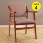 Pack de 4 Cadeiras 50 (Cerejeira)