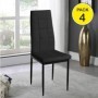 Pack 4 Cadeiras Alexia (Preta)