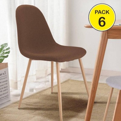 Pack 6 Sillas Cody (Marron)