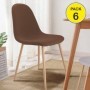 Pack 6 Sillas Cody (Marron)