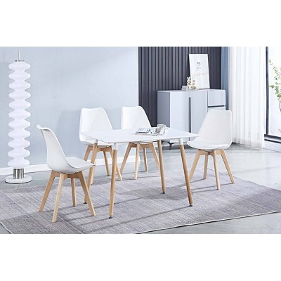 Pack Mesa de Comedor Dinamarca + 4 Sillas Fina