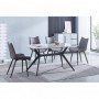 Pack Mesa de Comedor + 4 Sillas Calista (Gris)