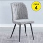 Pack 4 Sillas Rory (Gris)