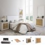 Pack Dormitorio Completo  Roksy/Roncal (Andersen Pino/Roble) + Somier (200x160cm)