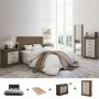 Pack Dormitorio Completo Roksy/Roncal (Trufa/Canõn Blanco) + Sinfonier (200x160cm)